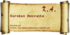 Kerekes Asszunta névjegykártya